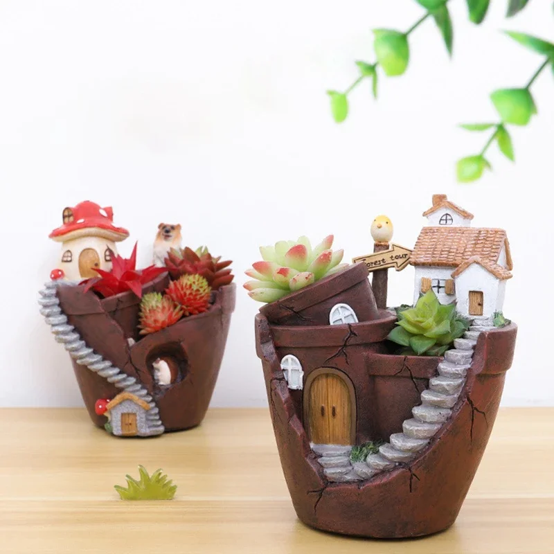 Pot de fleur de ferme rétro po - Bonsai Garden Plants avis et prix