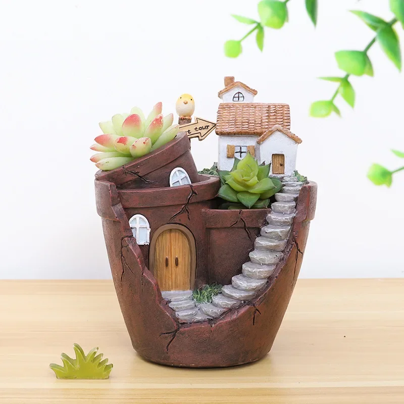 Pot de fleur de ferme rétro po - Bonsai Garden Plants avis et prix