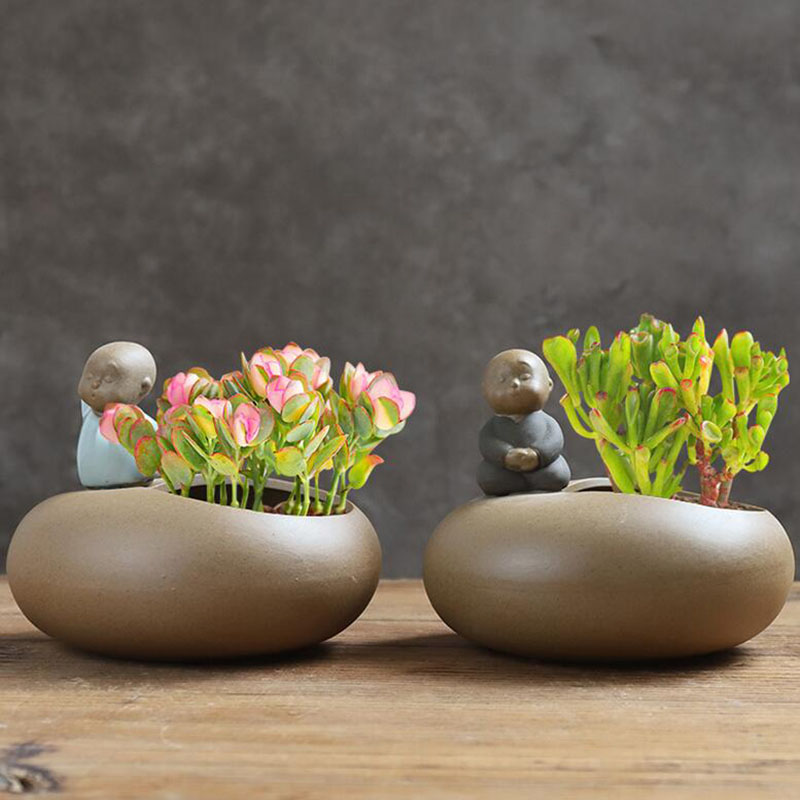 Pot de fleurs de moine en céra - Bonsai Garden Art avis et prix