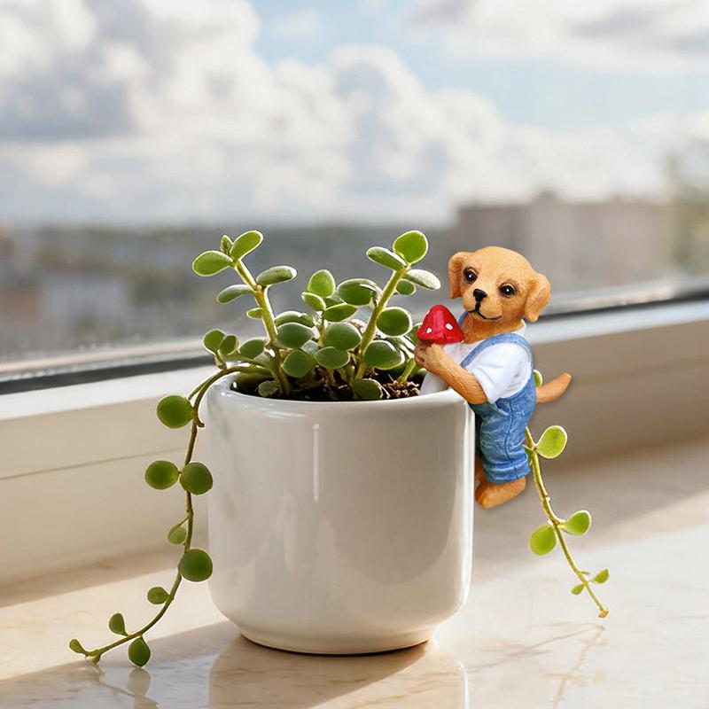 Figurine de chien mignonne en  - Bonsai Garden Usa avis et prix